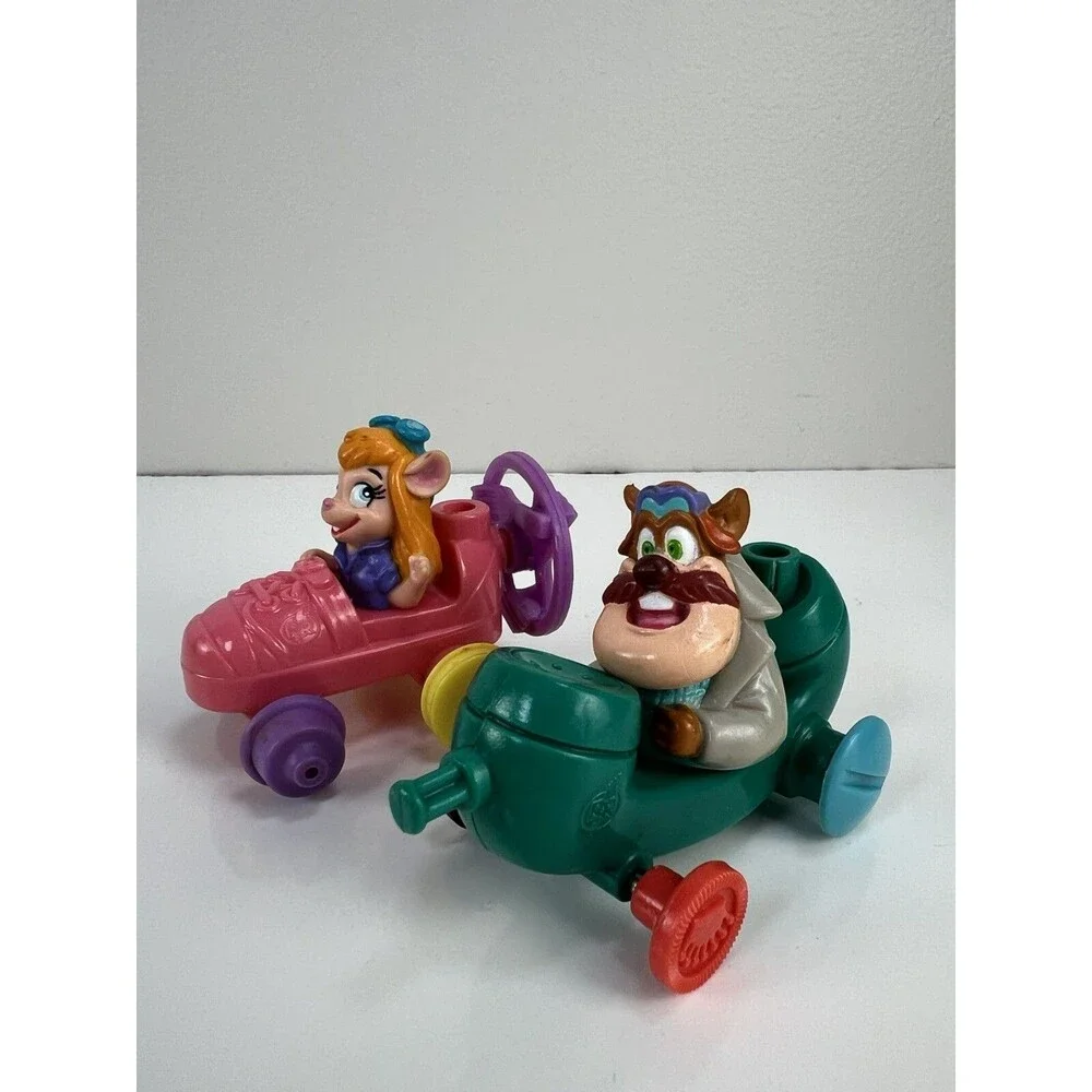 2 Pc 1989 McDonalds Happy Meal Toy Disney’s Rescue Rangers Gadget’s Rescue Racer